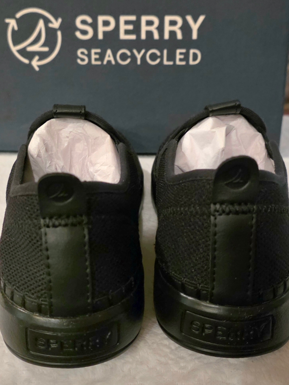 Sperry Black Knit Slip-On Loafer - Picture 3 of 8